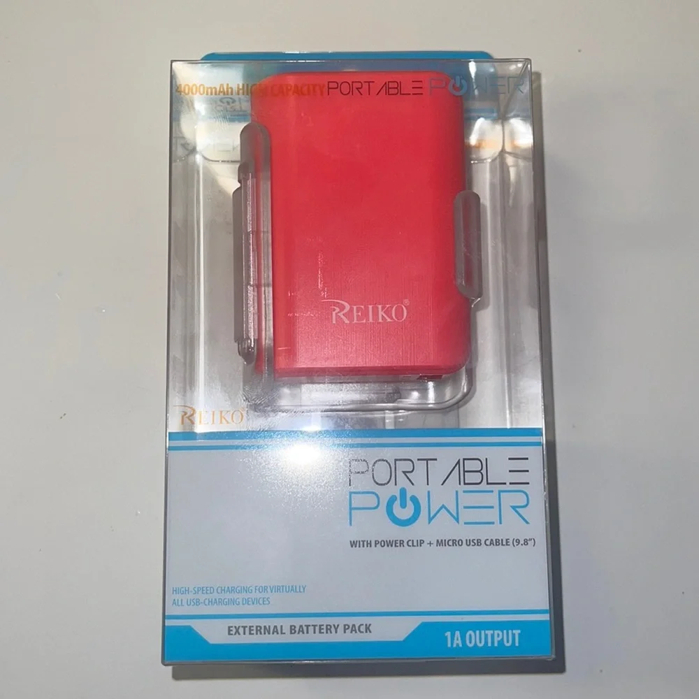 PORTABLE POWER WITH POWER CLIP + MICRO USB CABLE 9.8”
